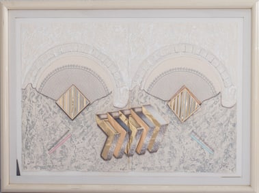 Luis Mazorra "Trifocal 47-B" Mixed Media