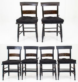 American Hitchcock Dining Chairs, 6