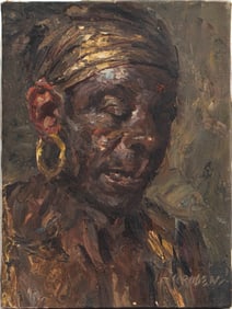 Albert Ruben "The Moor" Oil on Canvas