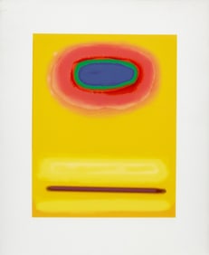 Anne Sager Abstract Composition Lithograph