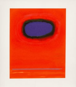 Anne Sager Abstract Composition Lithograph