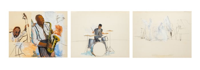 Michael Paraskevas Musician Studies Mixed Media, 2