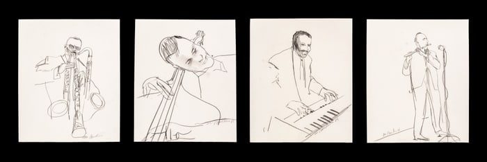 Michael Paraskevas Musician Portraits Pencil, 4