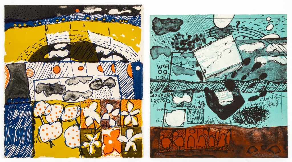 Elfi Schuselka Abstract Landscape Lithographs, 2 (1 of 8)