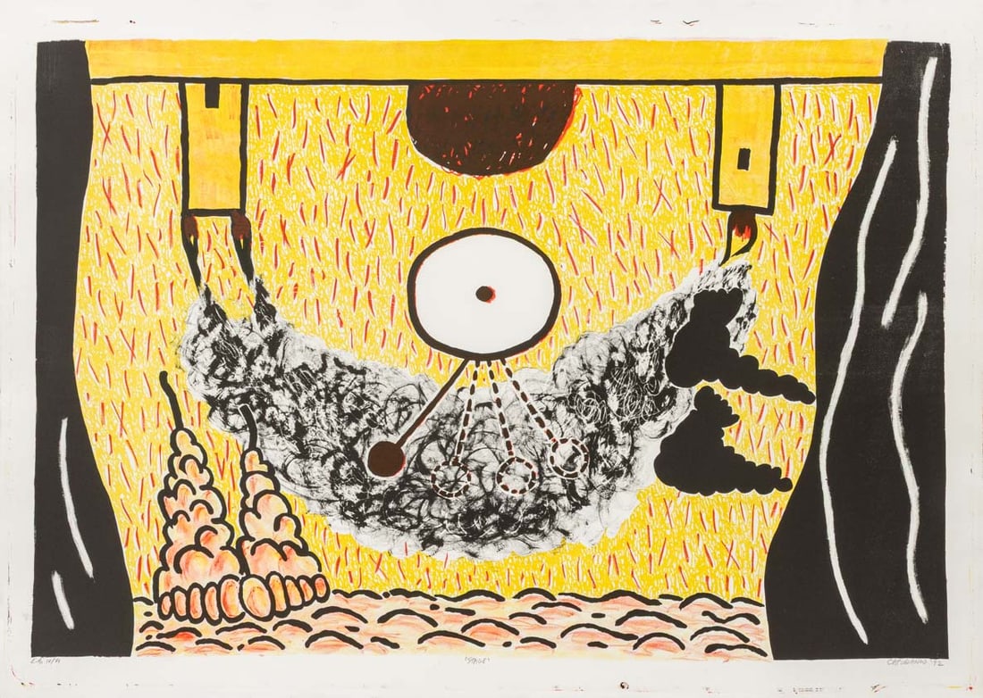 Domenick Capobianco "Stage" Lithograph,1992 (1 of 6)