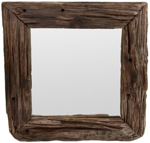 Rustic Driftwood Framed Mirror