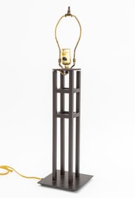 Arts & Crafts Style Iron Table Lamp