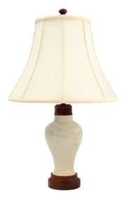 Chinese Glazed Stoneware Vase as Lamp