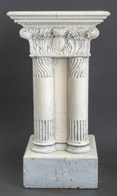 Neoclassical Painted Wood Plant Stand Pedestal