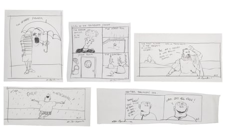 Michael Paraskevas Figural Comic Strips Pencil, 5