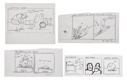 Michael Paraskevas Figural Comic Strips Pencil, 4