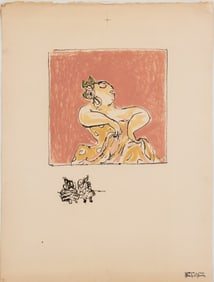 Manfred Schwartz Flamenco Dancer Lithograph