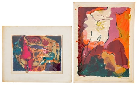 Elfi Schuselka Abstract Lithographs, 2