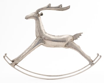 Rocking Reindeer Sculpture