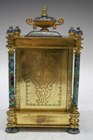Chinese Cloisonne Clock - 3