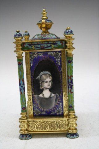 Chinese Cloisonne Clock - 6