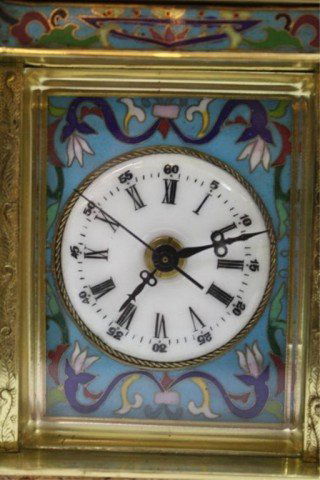 Chinese Cloisonne Clock - 8
