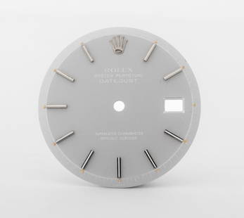 Rolex Oyster Datejust Stainless Steel Ghost Dial: Rolex Genuine Oyster Perpetual Datejust Non-Quickset Stainless Steel Loose Ghost Dial, with silver-tone baton indices, marked "Rolex / Oyser Perpetual / Datejust / Superlative Chronometer / Officially