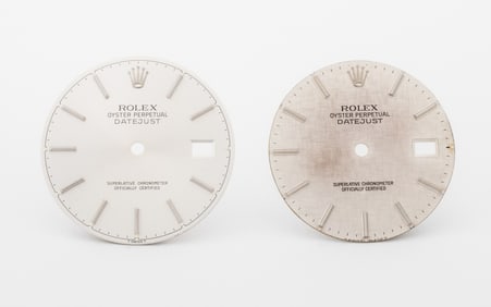 Rolex Oyster Datejust Quickset Watch Dials, 2 Pcs.