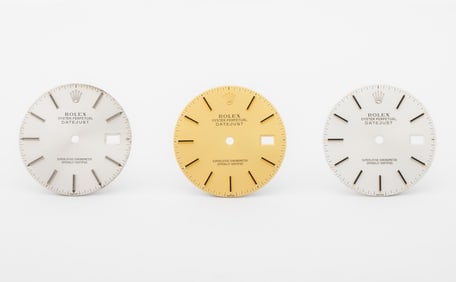 Rolex Oyster Datejust Quickset Watch Dials, 3 Pcs.