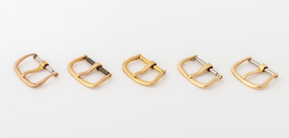 Hamilton 14K Yellow Gold Loose Watch Buckles, 5