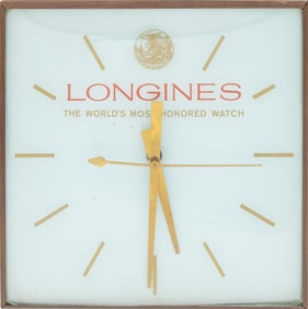 Longines Pam Clock Co. Advertising Wall Clock