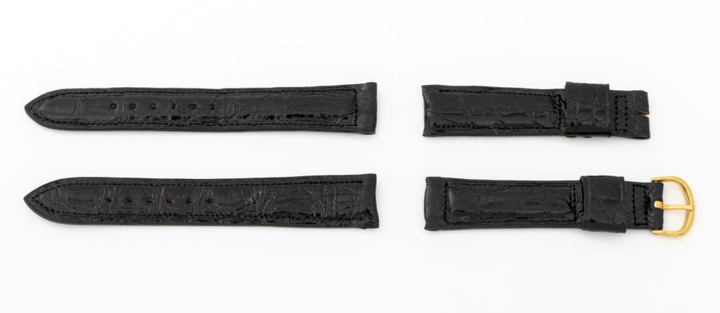 Omega Vintage Black Alligator Watch Straps, 2 (1 of 6)