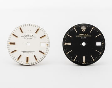 Rolex Oyster Perpetual Watch Dials, 2 Pcs.