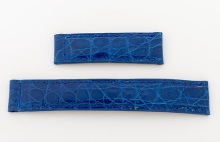 Cartier Blue Crocodile Watch Strap