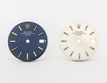 Rolex Oyster Perpetual Date Dials, 2 Pcs.