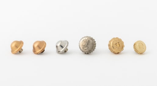 Rolex, Etc. Loose Watch Crowns, 6 Pcs.