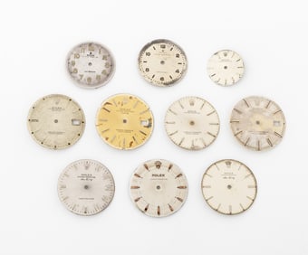 Rolex Oyster Perpetual Watch Dials, 10 Pcs.