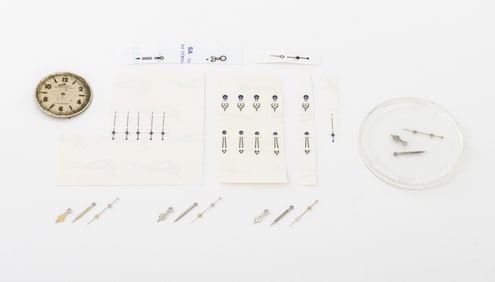 Rolex Bubble Back Watch Parts, 34 Pcs.