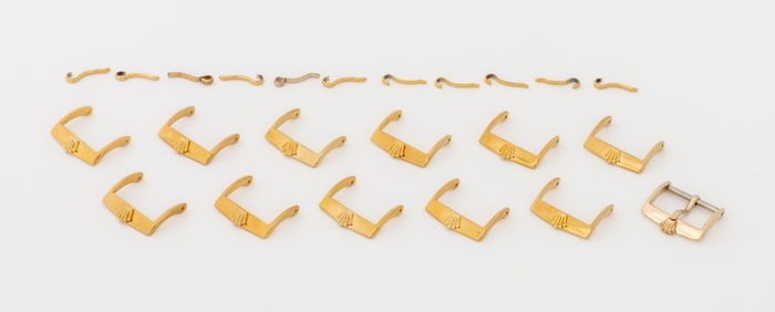 Rolex USA Gold-Tone Loose Watch Buckles, 12 Pcs.