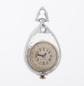 Pendalion 14K Gold Crystal Watch Pendant