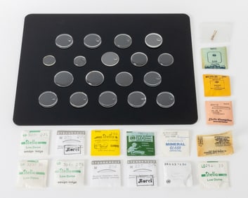 Cartier, Hamilton, Etc. Loose Watch Crystals, 32