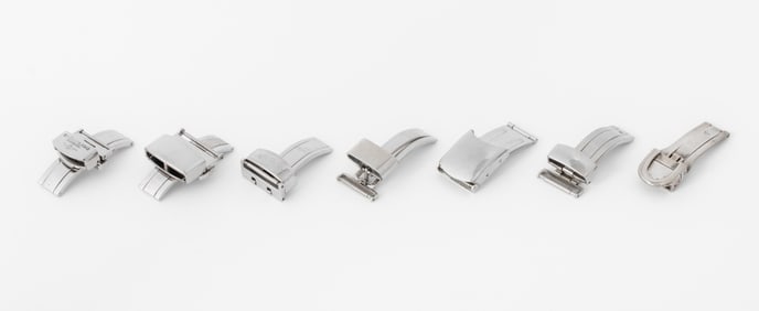 Sterling, Etc. Deployant Buckles, 7 Pcs.