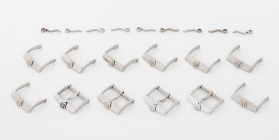Rolex Stainless Steel Loose Watch Buckles, 12