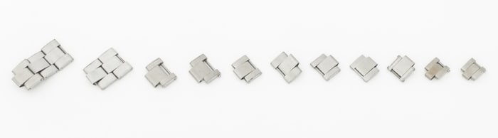 Rolex Stainless Steel Rivet Links, 14