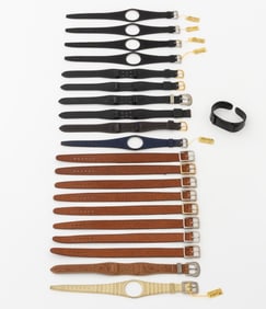 Vintage Slip-Through Leather Watch Straps, 21