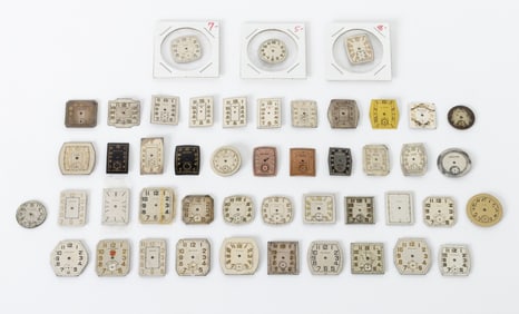 Hamilton, Etc. Designer Loose Watch Dials, 47 Pcs.