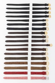 Lady's Crocodile and Ostrich Watch Straps, 18