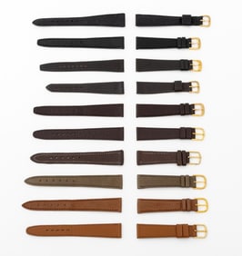 Goat, Leather, Etc. Loose Watch Straps, 10