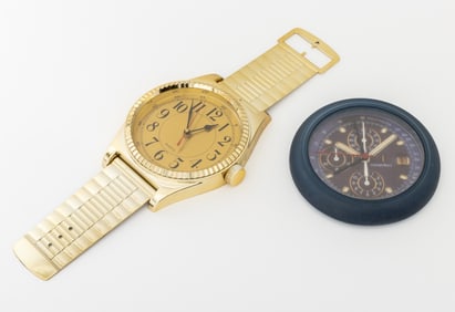 Vintage Watch Form Wall Clocks, 2