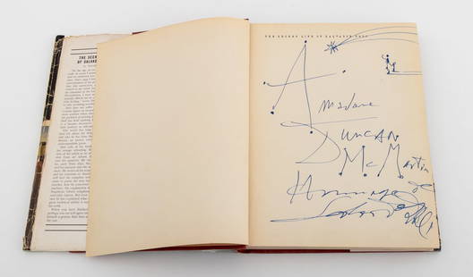 Dali Signed "The Secret Life of Dali", 1942: Dali, Salvador, "The Secret Life of Salvador Dali", trans: Chevalier, Haakon A., New York: Dial Press, 1942, first American edition, signed, inscribed "A Madam Duncan McMartin / Hommage de / Salvador