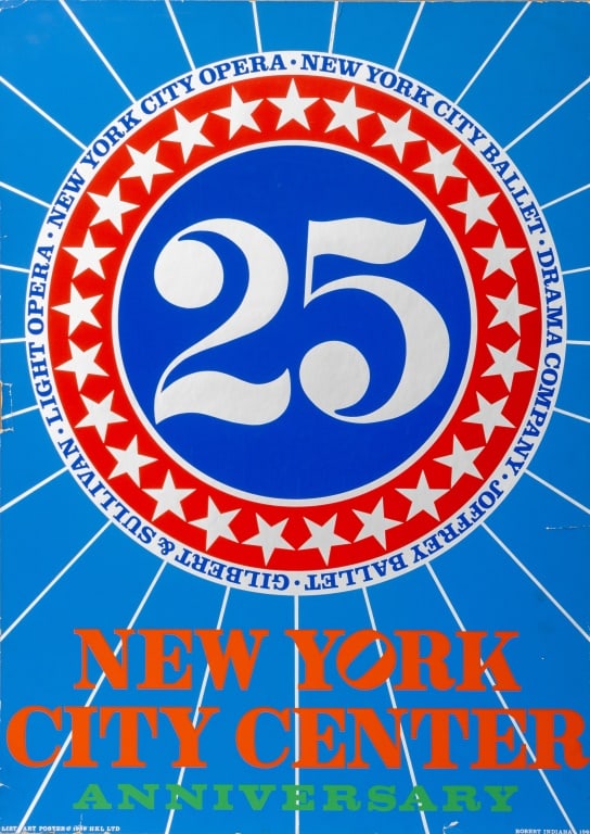 Robert Indiana "New York City Center..." Serigraph (1 of 5)