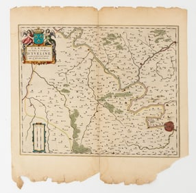 Joan Blaeu "Carte Dv Pays et Forest..." Engraving