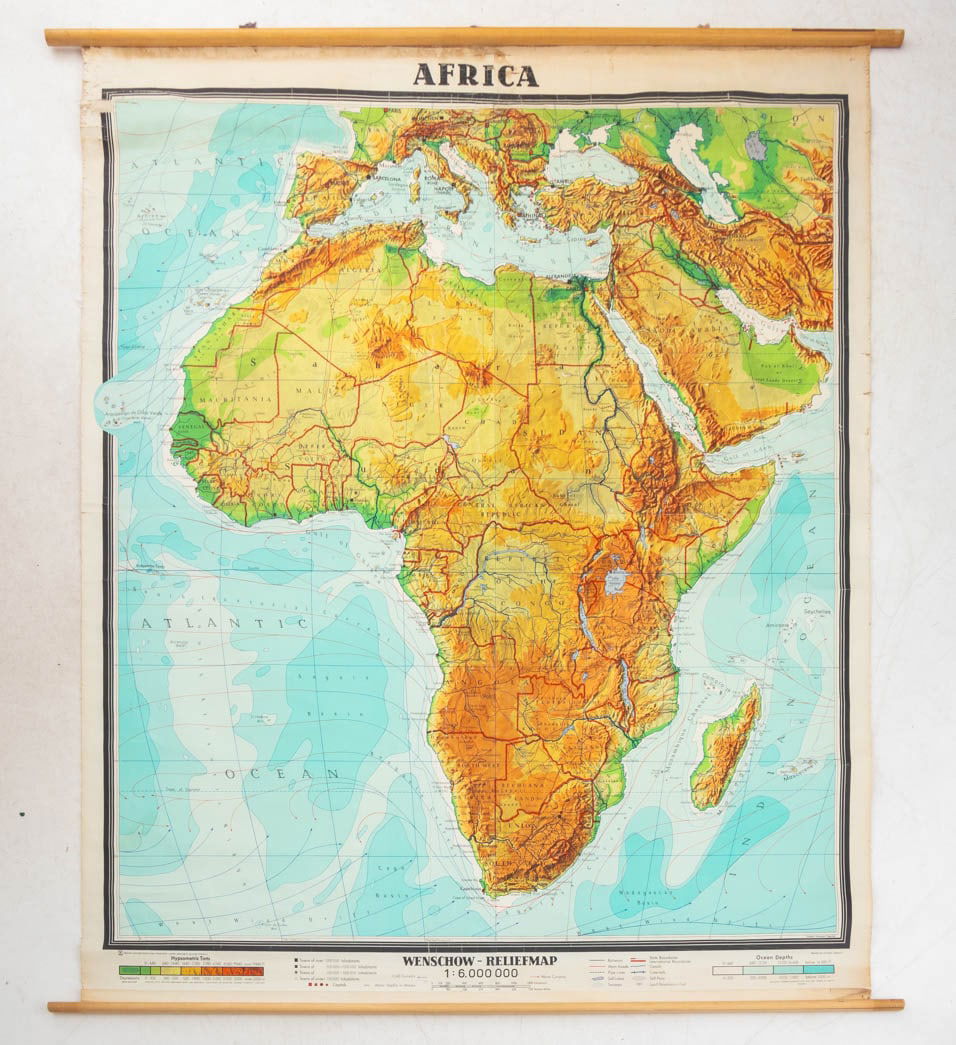 Wenschow - Reliefmap Map of Africa (1 of 12)