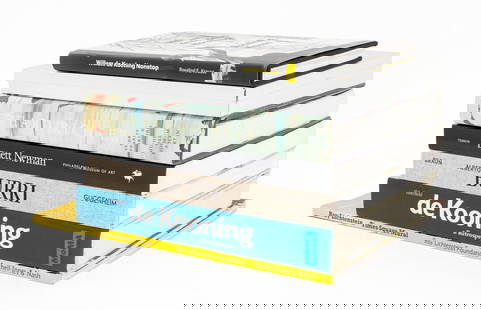 Books on Post-War and Contemporary Artists, 7: Collection of Seven Books on Post-War and Contemporary Art and Artists, comprising: Cage, John, "Rolywholyover: A Circus", "Roy Lichtenstein Times Square Mural", Krausss, Rosalind E., signed copy of "
