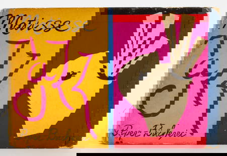 Henri Matisse "Jazz" Lithograph Art Book: Matisse, Henri, "Jazz", Lithograph Art Book, Verlag, and Munich: Piper-Bucherei, R. Piper & Co., 1947, printed for the members of the Museum of Modern Art. 7.25" L x 5" W. Provenance: Property from an